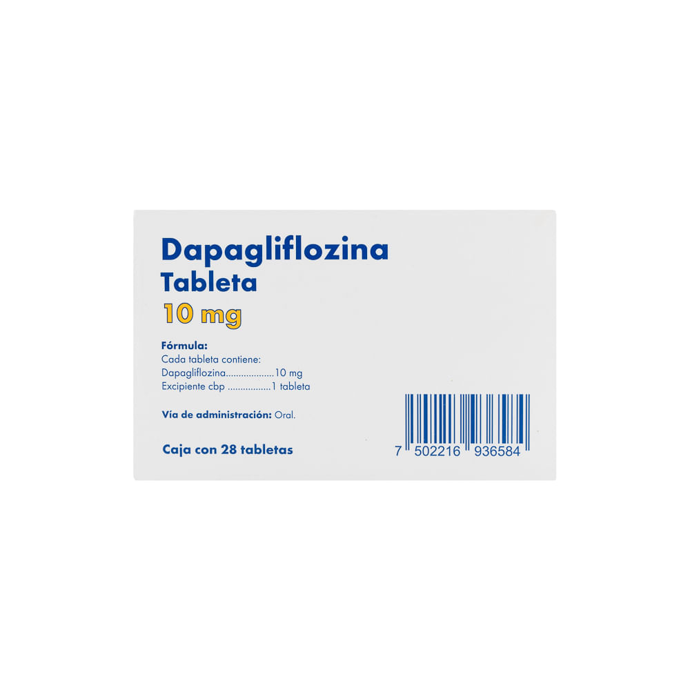 DAPAGLIFLOZINA 10MG 28 TABLETAS (GENERICO)